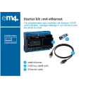 Crouzet em4 Series PLC CPU Starter Kit 6-Input Analogue Digital Input 10 Outputs Relay PWM Output 8A Display 88981136