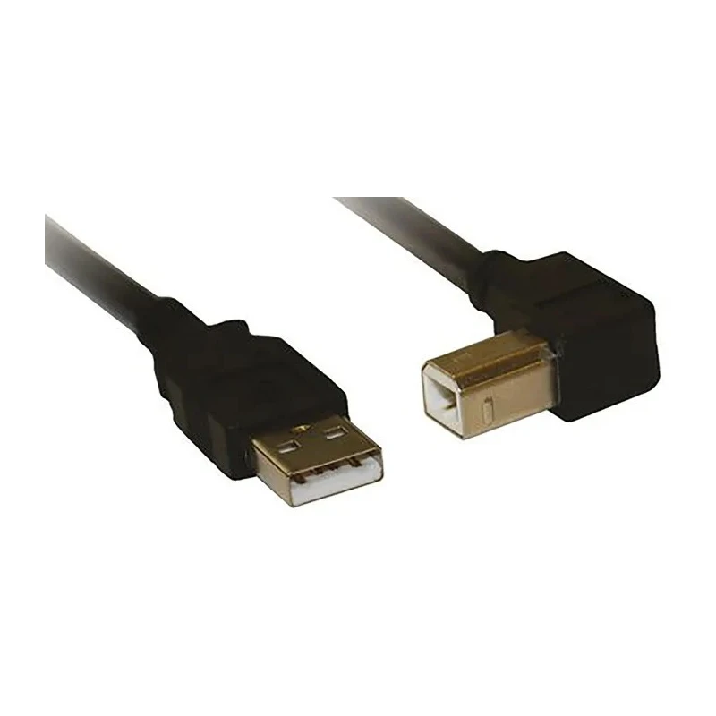 Crouzet em4 Series USB Cable 3M USB 2.0 Type A to Angled Type B Cable 88980171