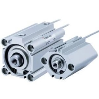 SMC 50 mm Double Acting Cylinder Aluminium Alloy Through Hole Mount CQ2 Series CQ2B25-50D
