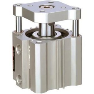 SMC Pneumatic Compact Cylinder 40mm Bore, Double Acting, Through Hole Mount, Rubber Bumper Cushioned, Aluminium CQMB40-40