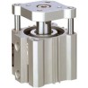 SMC Pneumatic Compact Cylinder 40mm Bore, Double Acting, Through Hole Mount, Rubber Bumper Cushioned, Aluminium CQMB40-40