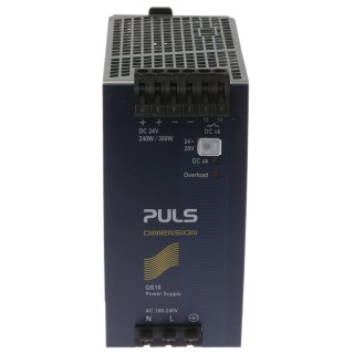 Mean Well DIMENSION Switched Mode DIN Rail Power Supply 240V AC Input 28V DC 10A Output 240W QS10.241