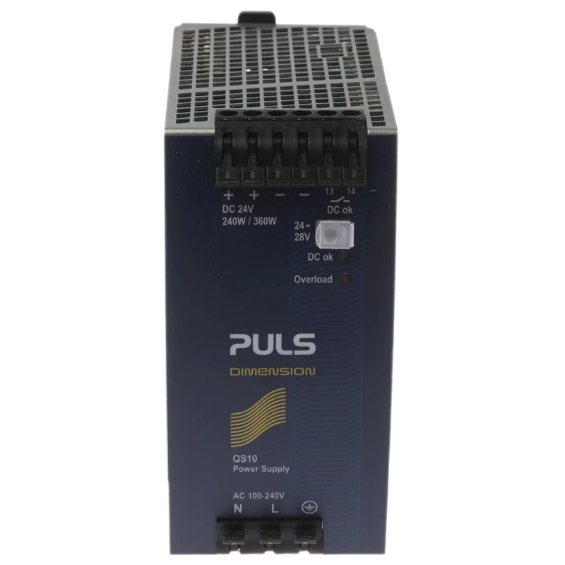 Mean Well DIMENSION Switched Mode DIN Rail Power Supply 240V AC Input 28V DC 10A Output 240W QS10.241