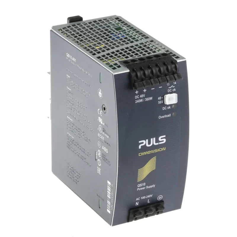 Mean Well DIMENSION Switched Mode DIN Rail Power Supply 240V AC Input 56V DC Output 5A 240W QS10.481