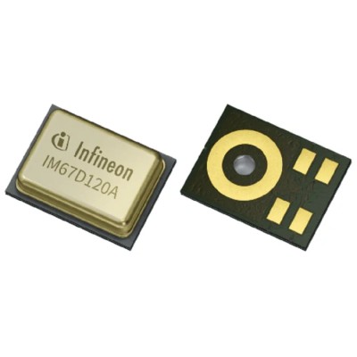 Infineon High Performance Digital MEMS Microphone, Omni-Directional, 5-Pin Surface Mount, Digital Output IM67D120AXTSA1