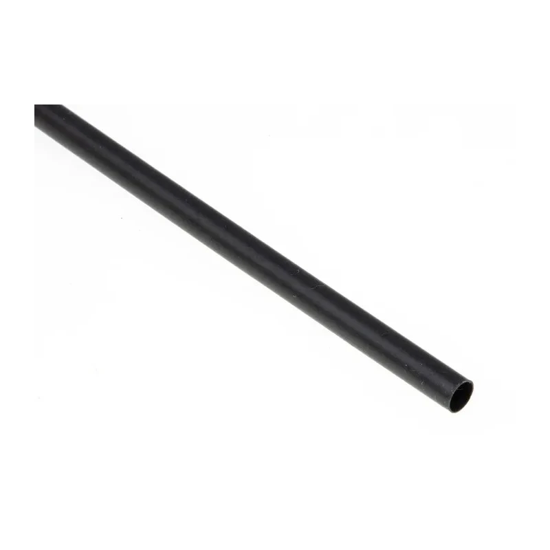 TE Connectivity Black Polyolefin Heat Shrink Tubing 3 mm Sleeve Diameter x 1.2 m Length 3:1 Ratio RNF 3000-3/1-0