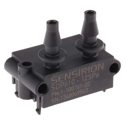 Sensirion Digital Differential Pressure Sensor I2C Output, Pressure Range -125 Pa to 125 Pa, 3.3 V Power, PCB SDP600