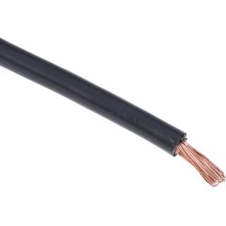 RS PRO Black 6 mm² 9 AWG Hook Up Wire Flexible BK Series Annealed Copper Conductor PVC Jacket 25m 600V 516-7906
