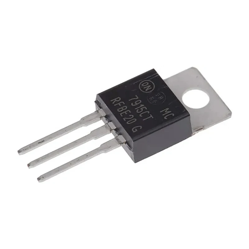 onsemi Negative Linear Voltage Regulator MC7915CTG, TO-220 3-Pin, -35V Max Input, 4.4mA Quiescent Current MC7915CTG