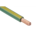 RS PRO Green, Yellow 6 mm² Hook Up Wire, 9 AWG, 80/0.3 mm Strands, 25 m Length, Polyvinyl Chloride Jacket 516-7956
