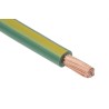 RS PRO Green, Yellow 6 mm² Hook Up Wire, 9 AWG, 80/0.3 mm Strands, 25 m Length, Polyvinyl Chloride Jacket 516-7956