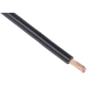 RS PRO Black 10 mm² 7 AWG Hook Up Wire, 72/0.4 mm Core Strands, 25 m Length, Polyvinyl Chloride Insulation, 600V 516-7962