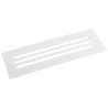 Rittal Light Grey Steel Vent Grille Parallel Slat 110mm Height, 330mm Width, 8mm Depth 2543235