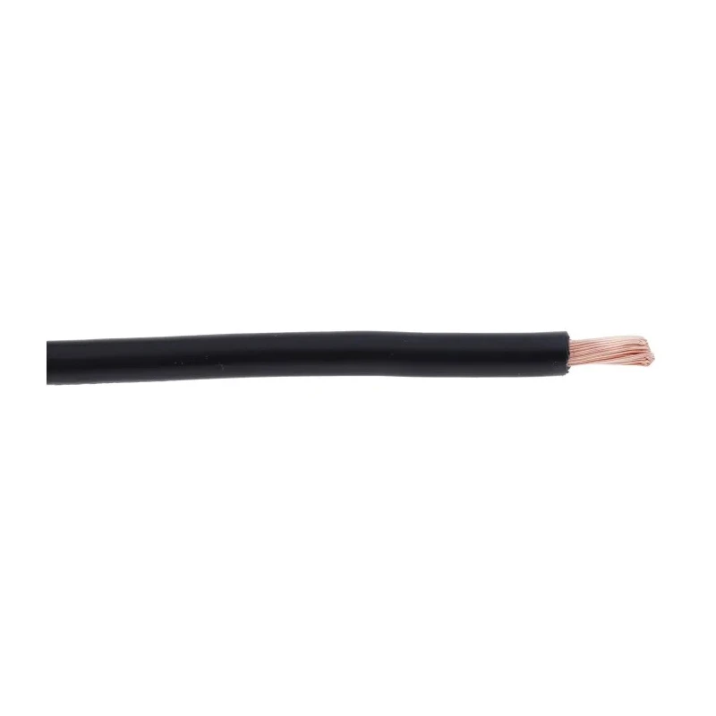 RS PRO Black 10 mm² 7 AWG Hook Up Wire, 72/0.4 mm Core Strands, 25 m Length, Polyvinyl Chloride Insulation, 600V 516-7962