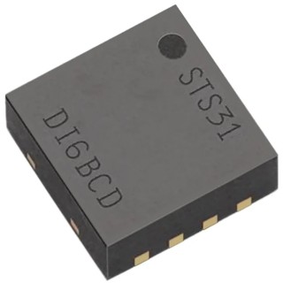 Sensirion Digital Output Temperature & Humidity Sensor, Surface Mount, Serial-I2C Interface, ±0.3°C Accuracy, 8-Pin STS3x