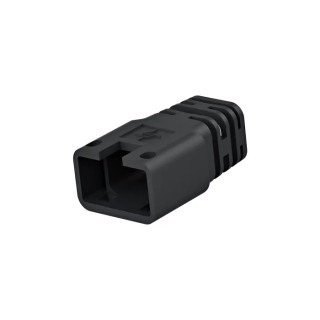 Telegartner RJ45 Connector Boot Black Polycarbonate MP8 Series for Use with B00081A0031 B00081A0031