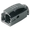 Telegartner RJ45 Connector Boot Black Polycarbonate MP8 Series for Use with H86011A0006 H86011A0006