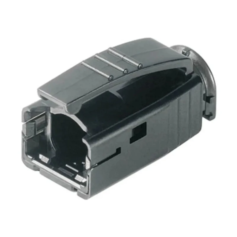 Telegartner RJ45 Connector Boot Black Polycarbonate MP8 Series for Use with H86011A0006 H86011A0006