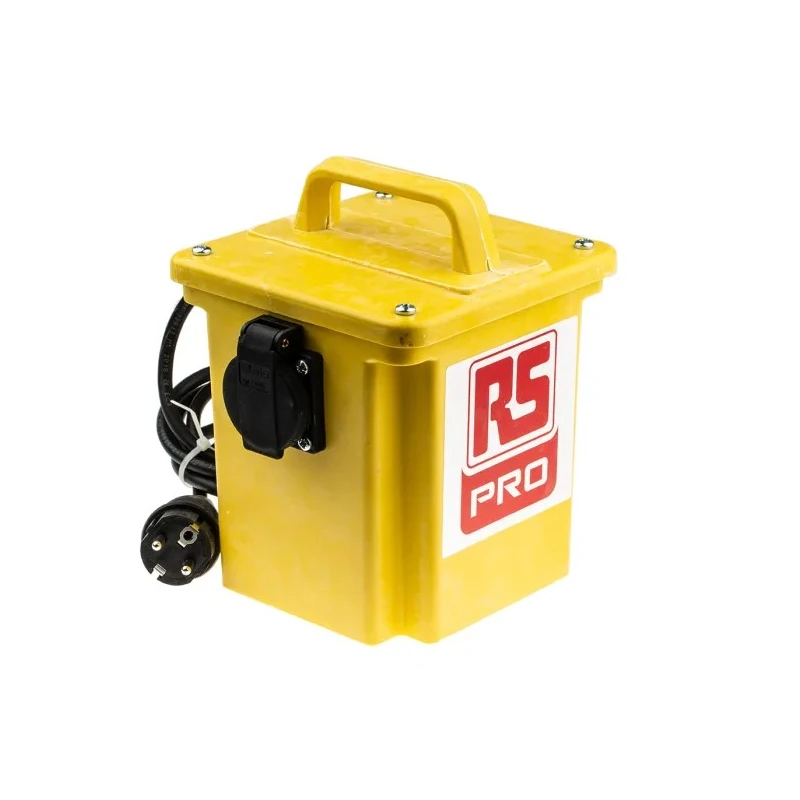 RS PRO Portable Site Transformer 750 VA, 230 V AC Primary, 230 V AC Secondary, 16 A Output, 50-60 Hz 123-7381