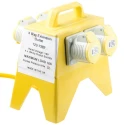 RS PRO Splitter Box 110 V (55-0-55) Primary, 4 x 110 V Secondary, 16 A Output 123-7382