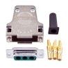 FCT from Molex FMK 3 Way Straight Screw D-Sub Connector Female, Die Cast Zinc Housing, Solder FMK2G-3W3SA-5936 / 1731140086