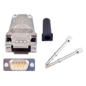 FCT from Molex FMK 9 Way Straight Cable D-Sub Connector with Hood, Screw Male FMK1G-09P-5847 / 1731140310