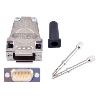 FCT from Molex FMK 9 Way Straight Cable D-Sub Connector with Hood, Screw Male FMK1G-09P-5847 / 1731140310