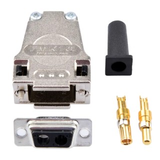 FCT from Molex FMK 2 Way Straight Cable D-Sub Connector Male/Female with Screw FMK1G-2W2SCA-5934 / 1731140081