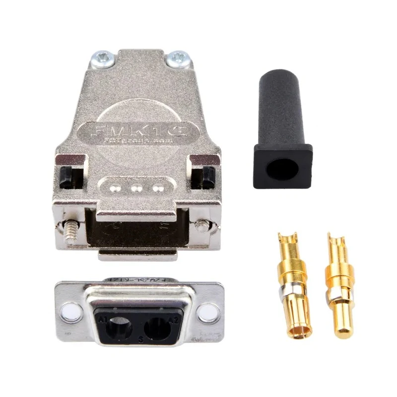 FCT from Molex FMK 2 Way Straight Cable D-Sub Connector Male/Female with Screw FMK1G-2W2SCA-5934 / 1731140081