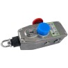 IDEM GLM-SS Mini Safety Rope Pull Switch 90 mm, 316 Stainless Steel Housing, IP69K, LED Indicators, 24V DC/240V AC 148005