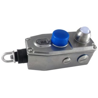 IDEM GLM-SS Mini Safety Rope Pull Switch 90mm Stainless Steel Housing LED Indicator IP69K 148062A