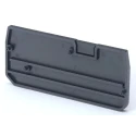 Omron End Cover for Use with XW5T-P1.5-1.2-1 Feed Through Terminal Block and XW5G-P1.5-1.2-1 Grounding Terminal, Series XW5E 