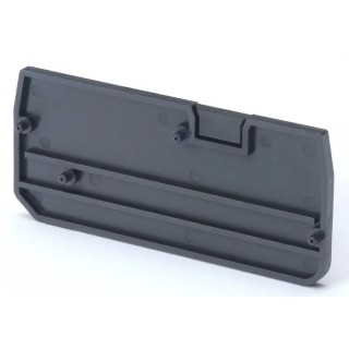 Omron End Cover for Use with XW5T-P1.5-1.2-1 Feed Through Terminal Block and XW5G-P1.5-1.2-1 Grounding Terminal, Series XW5E 