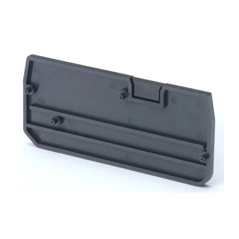 Omron End Cover for Use with XW5T-P1.5-1.2-1 Feed Through Terminal Block and XW5G-P1.5-1.2-1 Grounding Terminal, Series XW5E 