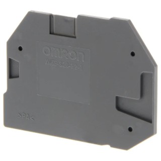 Omron XW5E Series End Cover for Use with XW5G-S4.0-1.2-1 Grounding Terminal Block, XW5T-S4.0-1.2-1 Feed Through Terminal 