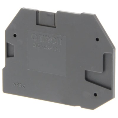 Omron XW5E Series End Cover for Use with XW5G-S4.0-1.2-1 Grounding Terminal Block, XW5T-S4.0-1.2-1 Feed Through Terminal 