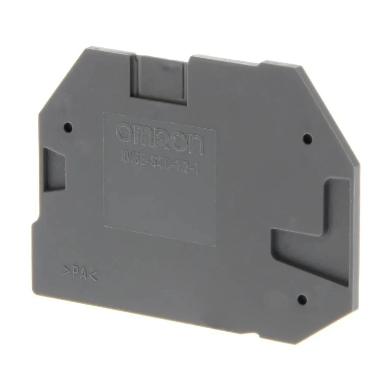 Omron XW5E Series End Cover for Use with XW5G-S4.0-1.2-1 Grounding Terminal Block, XW5T-S4.0-1.2-1 Feed Through Terminal 