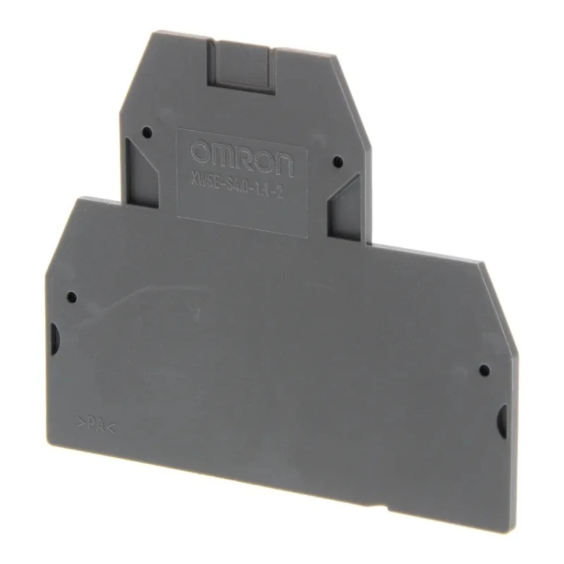 Omron Series End Cover for Use with XW5G-S4.0-1.1-2 Grounding Terminal Block and XW5T-S4.0-1.1-2 Feed Through Terminal XW5E