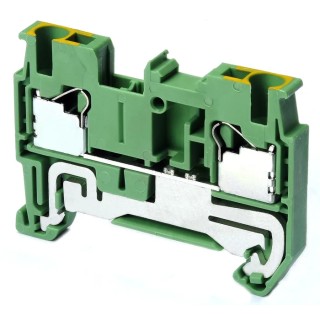 Omron XW5G Series Non-Fuse DIN Rail Terminal Grey, 2.5mm², 1-Level, Push-in XW5G-P2.5-1.1-1