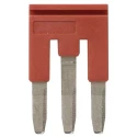 Omron XW5S Series Red Short Bar Accessory for XW5T-P2.5-3 Feed Through and XW5G-P2.5-3 Grounding Terminal Blocks 