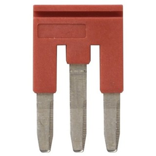 Omron XW5S Series Red Short Bar Accessory for XW5T-P2.5-3 Feed Through and XW5G-P2.5-3 Grounding Terminal Blocks 