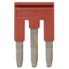 Omron XW5S Series Red Short Bar Accessory for XW5T-P2.5-3 Feed Through and XW5G-P2.5-3 Grounding Terminal Blocks