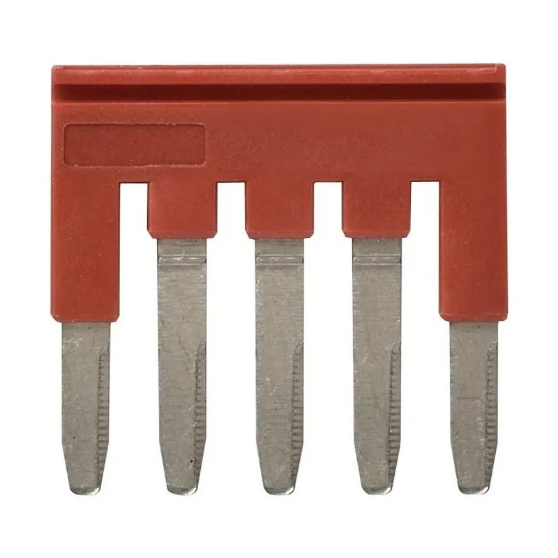 Omron XW5S Series Short Bar Red Accessory for XW5G-P2.5-5 Grounding and XW5T-P2.5-5 Feed Through Terminal Blocks 