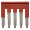Omron XW5S Series Short Bar Red Accessory for XW5G-P2.5-5 Grounding and XW5T-P2.5-5 Feed Through Terminal Blocks
