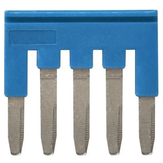 Omron XW5S Series Blue Short Bar Accessory for XW5G-P2.5-5 Grounding and XW5T-P2.5-5 Feed Through Terminal Blocks 