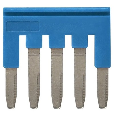 Omron XW5S Series Blue Short Bar Accessory for XW5G-P2.5-5 Grounding and XW5T-P2.5-5 Feed Through Terminal Blocks 