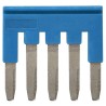 Omron XW5S Series Blue Short Bar Accessory for XW5G-P2.5-5 Grounding and XW5T-P2.5-5 Feed Through Terminal Blocks