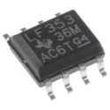 Texas Instruments Operational Amplifier, 3 MHz Gain Bandwidth Product, 8-Pin SOIC, 18V LF353D