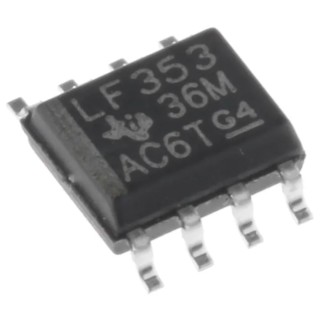 Texas Instruments Operational Amplifier, 3 MHz Gain Bandwidth Product, 8-Pin SOIC, 18V LF353D