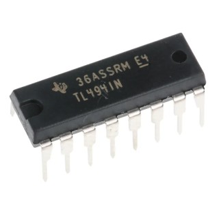 Texas Instruments 16-Pin PDIP 5-Channel PWM Controller, 300kHz Switching Frequency, 40V, Through Hole TL494IN